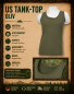 Preview: US Tank Top Oliv 100% Baumwolle BW Herren Muskelshirt Army XS-3XL