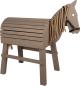 Preview: Small Foot Holzpferd grau Kinder Spielzeug