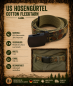 Preview: US Hosengürtel Flecktarn 130cm Baumwolle Militärgürtel Army Gürtel Survival