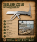 Preview: Seglermesser mit Marlspieker Edelstahl Taschenmesser Boots Messer 16cm