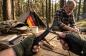 Preview: Bundeswehr Taschenmesser BW schwarz inkl Tasche 6 in 1 Outdoor Survival Messer