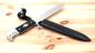 Preview: Fahrtenmesser 27cm Jagdmesser Outdoor Messer mit Metallscheide Bushcraft