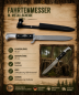 Preview: Fahrtenmesser 27cm Jagdmesser Outdoor Messer mit Metallscheide Bushcraft
