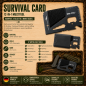 Preview: Multitool Karte Survival Card 12 Funktionen Paracord Camping Bushcraft EDC