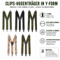 Preview: Hosenträger Y-Form mit Clips elastisch verstellbar Militär Outdoor Bundeswehr