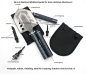 Preview: 16-in-1 Militär Klappschaufel 68cm Survival Outdoor Multitool Spaten Camping