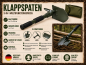 Preview: Klappspaten Bundeswehr BW 3in1 Schaufel Hacke Säge Camping Spaten mit Tasche