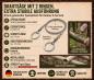 Preview: Outdoor Drahtsäge Extra Stabil 8-fach Spezialdraht Handsäge 60cm Survival Camp