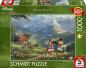 Preview: Schmidt Spiele Disney, Mickey & Minnie in den Alpen - 1000 Teile Puzzle (Thomas Kinkade)