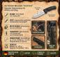 Preview: Outdoor Messer Hunter Jagdmesser 3Cr13 Stahl Klinge Gummigriff Nylonscheide 25cm