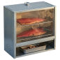 Preview: Peetz Räucherofen Smoker verzinkt Räucherschrank Fisch Fleisch Grill 50x60x28cm