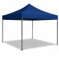 Preview: Profi Faltpavillon 3x3m STAHLGESTELL Wasserdicht 420D Expresszelt blau