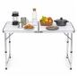 Preview: Campingtisch Aluminium Klapptisch höhenverstellbar Koffertisch Falttisch Outdoor