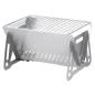 Preview: Edelstahl Holzkohlegrill Camping Klappgrill Faltgrill Mini Grill 21x16,5x12,5cm