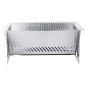 Preview: Edelstahl Holzkohlegrill Camping Klappgrill Faltgrill Mini Grill 40x24x17cm