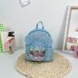 Preview: Lean Kinderrucksack mit Pailletten Mausohren Blau 22cm 3L Rucksack