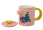 Preview: Lean Dinosaurier Rosa Dinosaurier-Teebecher 400 ml Trinkbecher Trinkglas