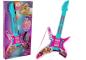 Preview: Lean E-Gitarre mit Lichtern und Sounds Pink 62cm für Kinder Instrument
