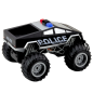 Preview: Lean Offroad RC Polizeiauto Ferngesteuert Schwarz 1:16 RC-Fahrzeug