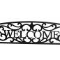 Preview: Gartenbank Sitzbank Terrasse Welcome Metall 3-Sitzer Schwarz 127 cm robust 