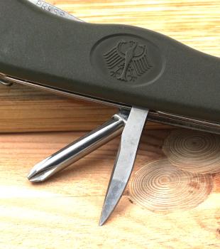 Preview: Original Bundeswehr Einhandmesser Victorinox BW Taschenmesser oliv Armeemesser