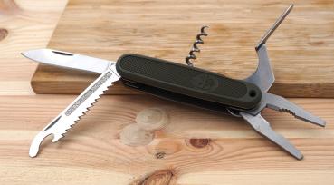 Preview: Bundeswehr Taschenmesser Mehrzweckmesser oliv mit Tasche BW Messer Zange