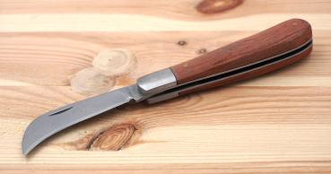 Preview: Pilzmesser Rosenholz Pilzsammlermesser Edelstahl Klappmesser Outdoor