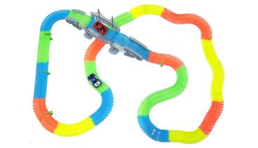 Amewi Magic Traxx Race Bahn 373-teilig, Transportbox Rennbahn Spielzeug