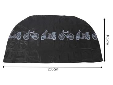 Preview: Fahrradabdeckung Wasserdicht 200x105cm Fahrrad Garagen Plane Roller Schutzhülle