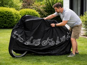 Fahrradabdeckung Wasserdicht 200x105cm Fahrrad Garagen Plane Roller Schutzhülle