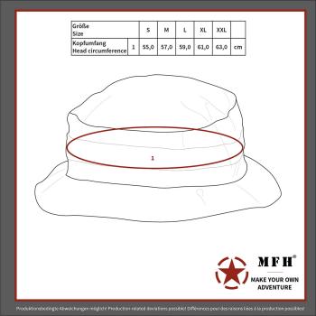 Preview: US GI Buschhut Boonie Hat Anglerhut Fischerhut Rip Stop 100% Baumwolle Mütze