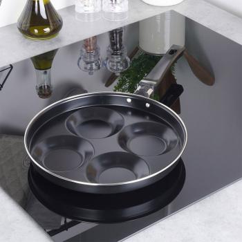4 Mulden Pfanne Camping Wohnmobil Spiegeleier Pfannkuchen Bratpfanne Burger