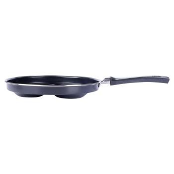 4 Mulden Pfanne Camping Wohnmobil Spiegeleier Pfannkuchen Bratpfanne Burger