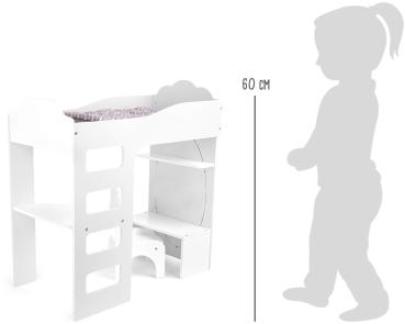 Small Foot Puppenhochbett mit Schreibtisch Kinder Spielzeug