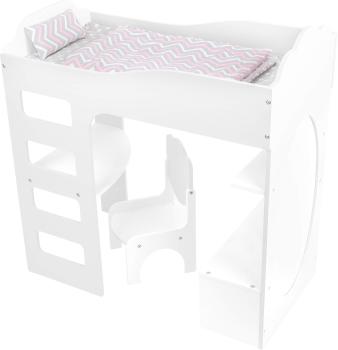 Small Foot Puppenhochbett mit Schreibtisch Kinder Spielzeug