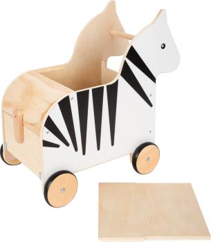 Small Foot Spielzeugkiste mit Rollen Zebra "Wildlife" Kinder Spielzeug