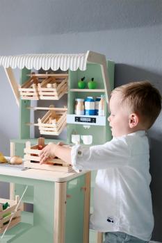 Preview: Small Foot Kaufladen und Kinderküche Salbeigrün "fresh" Kinder Spielzeug