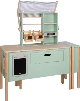 Small Foot Kaufladen und Kinderküche Salbeigrün "fresh" Kinder Spielzeug