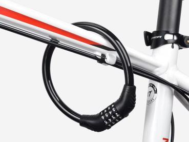 Fahrradschloss Zahlenschloss Kabelschloss 60cm Fahrrad Code Schloss 4-Stellig