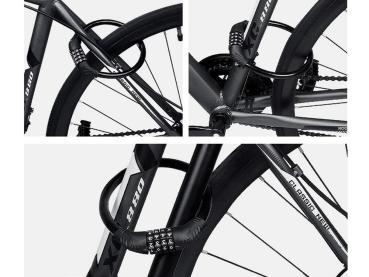 Fahrradschloss Zahlenschloss Kabelschloss 60cm Fahrrad Code Schloss 4-Stellig