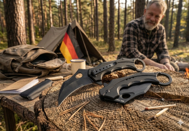 Karambit Einhandmesser 3Cr13MoV Klappmesser Taschenmesser Outdoor Arbeitsmesser