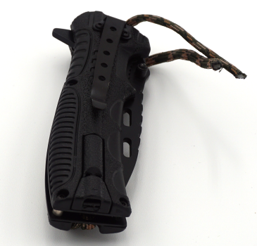 Preview: Survival Einhandmesser 3in1 Taschenmesser Outdoor Messer Feuerstahl Pfeife Camo