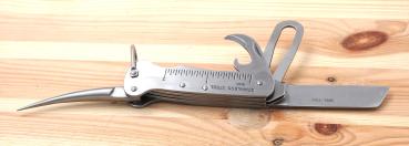 Preview: Seglermesser mit Marlspieker Edelstahl Taschenmesser Boots Messer 16cm