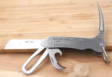 Seglermesser mit Marlspieker Edelstahl Taschenmesser Boots Messer 16cm