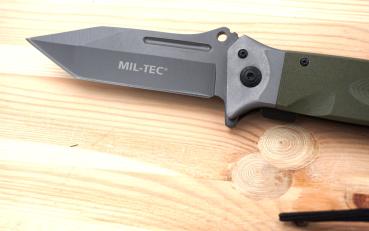 Preview: Taschenmesser DA35 Oliv Klappmesser Micarta Griff Outdoor Camping Messer