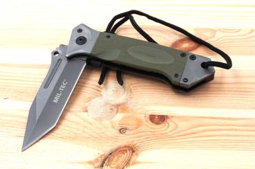 Preview: Taschenmesser DA35 Oliv Klappmesser Micarta Griff Outdoor Camping Messer