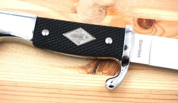 Fahrtenmesser 27cm Jagdmesser Outdoor Messer mit Metallscheide Bushcraft