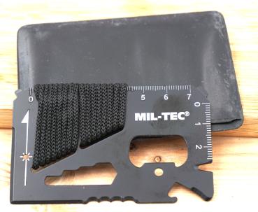 Multitool Karte Survival Card 12 Funktionen Paracord Camping Bushcraft EDC