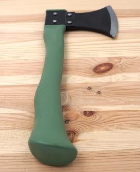 Preview: Campingbeil Axt Outdoor Beil Holz Hacken Garten 29cm Mil-Tec Oliv Grün robust