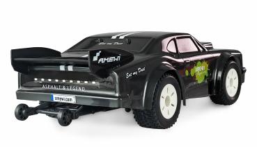 Amewi DR1.6 Drag Racer brushless 4WD 1:16 RTR dunkelgrau RC Spielzeug RC Auto